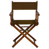 18" Director's Chair Honey Oak Frame, Brown Canvas