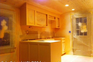 Re-finish kitchen cabinets