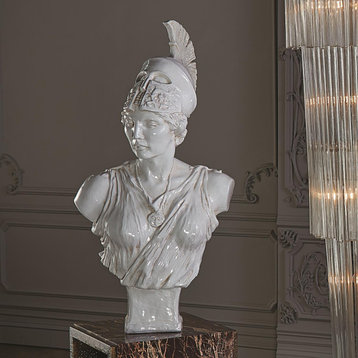 Athena Sculpture, Italian Ceramic