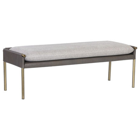 Bellevue Bench, Belfast Heather Gray/Bravo Ash