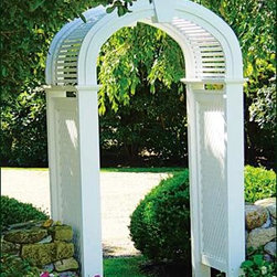 Custom Spindle Top Arbor - Pergolas