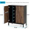 Tribesigns Shoe Cabinet, 20 Pairs Modern Shoe Storage With Doors