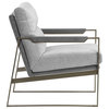 Sunpan Club Collection David Lounge Chair - San Remo Winter Cloud