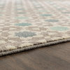 Lattice Tiles Grey Rug, 8'x10'