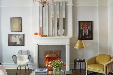 Ornate living room photo in Chicago