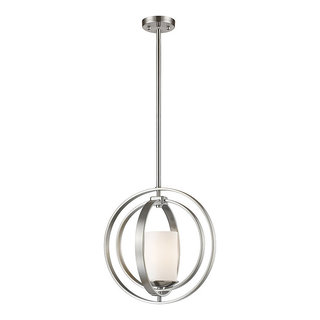 Hauser Lighting WAREHOUSE OF TIFFANY'S XL1502-1MP Hauser 14 in. 1-Light Brushed Nickel ...