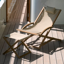 Outside- chaise longues