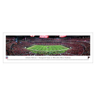 : Atlanta Falcons, 1st Game at MB Stadium - 44x18-inch