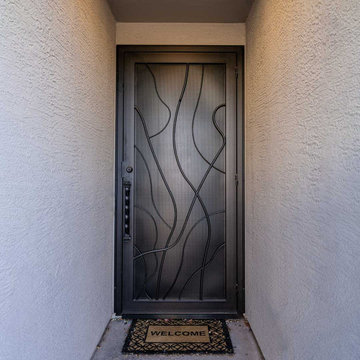 Custom Treescape Iron Security Door