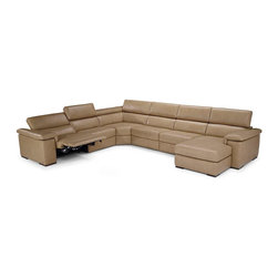 Natuzzi Editions Recliner Sectional Solare B817 - Sectional Sofas