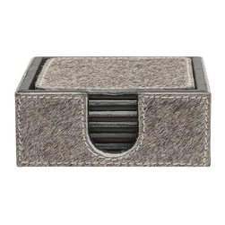 Browmley Coaster Set-Gray - Coasters