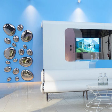 3D Drops Wall Decor Compositions Silver