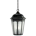 Kichler Lighting - Kichler Lighting 9539RZ Courtyard, Three Light Outdoor Hanging Pendant, Bronze - Uncluttered and traditional, this attractive hangiCourtyard Three Ligh Rubbed Bronze Clear  *UL Approved: YES Energy Star Qualified: n/a ADA Certified: n/a  *Number of Lights: 3-*Wattage:60w A19 Medium Base bulb(s) *Bulb Included:No *Bulb Type:A19 Medium Base *Finish Type:Rubbed Bronze