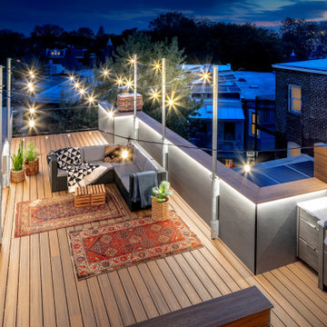 Modern Roof Deck Addition in Capitol Hill, Washington, DC