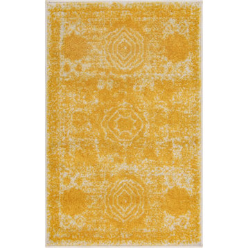 Traditional Vienna 2'x3' Rectangle Whiskey Area Rug