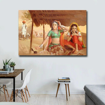 Indian Village Women Painting