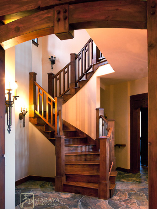 Craftsman Staircase Ideas, Pictures, Remodel and Decor