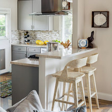 Coastal Small Open Kitchen