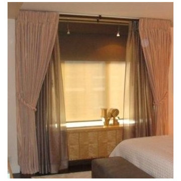 Window Treatments on a pole