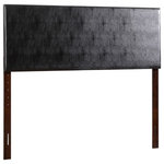 Glory Furniture - Glory Furniture Nova Faux Leather Upholstered King Headboard in Black - These value priced headboards are the perfect item for the dorm, extra room or anywhere a headboard is needed. Adjustable in height to accommodate any mattress, choose from an assortment of colors and either faux leather or fabric (bed frame and hardware to connect to frame are not included)