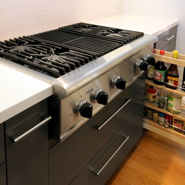 Cooktop and Spice Rack