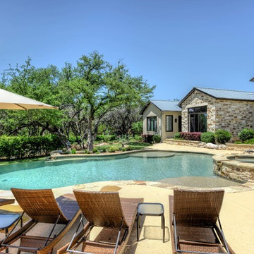 Rustic Boerne Pool