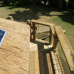 Treehouse solar panel and balustrades - Garden Playhouses