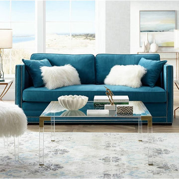 Modern Coffee Tables with Lucite Acrylic Legs