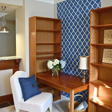 MoRockAnSoul - Moroccan Inspired Casart Blue Arch Temporary Wallpaper for Apt.