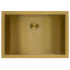 Ruvati RVH6107GG 16x11" Brushed Gold Polished Brass Undermount Bath Sink
