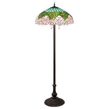 62 High Tiffany Cabbage Rose Floor Lamp