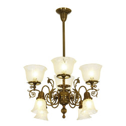 St. George Gas Electric Chandelier - Chandeliers
