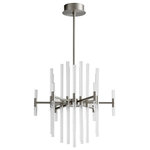 Oxygen Lighting - Miro 26" LED Chandelier, Satin Nickel - Stylish and bold. Make an illuminating statement with this fixture. An ideal lighting fixture for your home.