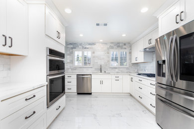 Inspiration for a contemporary kitchen remodel