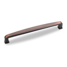 Jeffrey Alexander Milan Plain Square 6-1/4" Handle Pull - Dark Brushed Copper