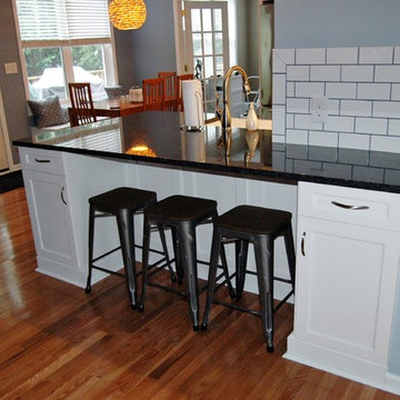 Blue and Grey Contemporary Kitchen