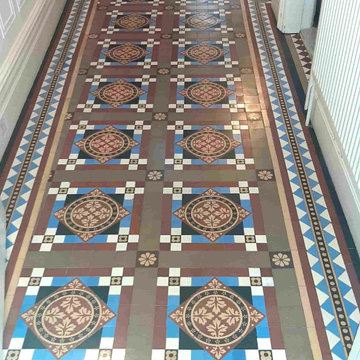 Original Victorian Tiled Hallway Repaired and Renovated in Bingley