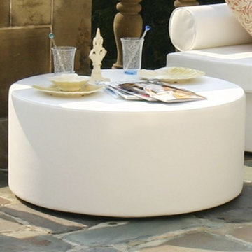 Modern Outdoor Ottoman and Table