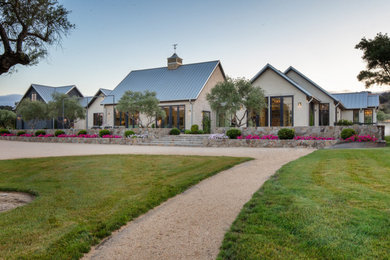 Example of a french country home design design in San Francisco