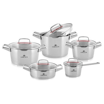 SUPERIOR Stainless Steel 10-Piece Cookware Set