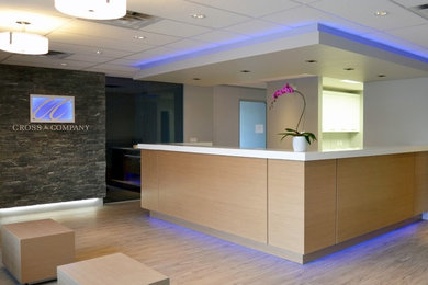 Inspiration for a modern home office remodel in Vancouver