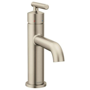 Moen Gibson 1.2 GPM One-Handle High Arc Bathroom Faucet, Brushed Nickel
