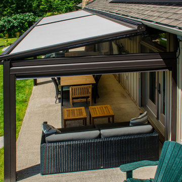 Exterior Pergola With Motorized Screens & Skylights
