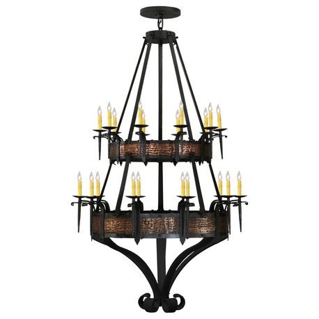 47.5 Wide Costello 20 Light Two Tier Chandelier