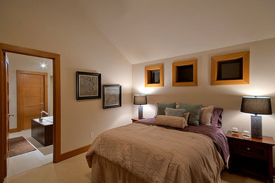 Bedroom - contemporary bedroom idea in Seattle
