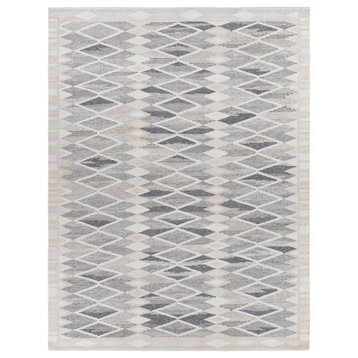Scandi Modern Area Rug, Charcoal/Medium Gray, 8'x10'