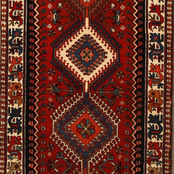 Persian Yalameh runner 2'6 X 10'1 - Area Rugs