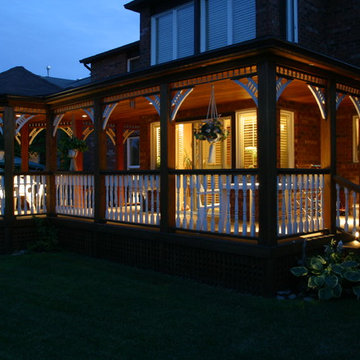 Cedar decks by Hickory Dickory Decks.