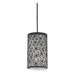 Schonbek Shadow Dance Fantasia Pendant in Ferro Black - Pendant Lighting