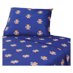 College Covers Wisconsin Badgers Printed Sheet Set Twin Solid